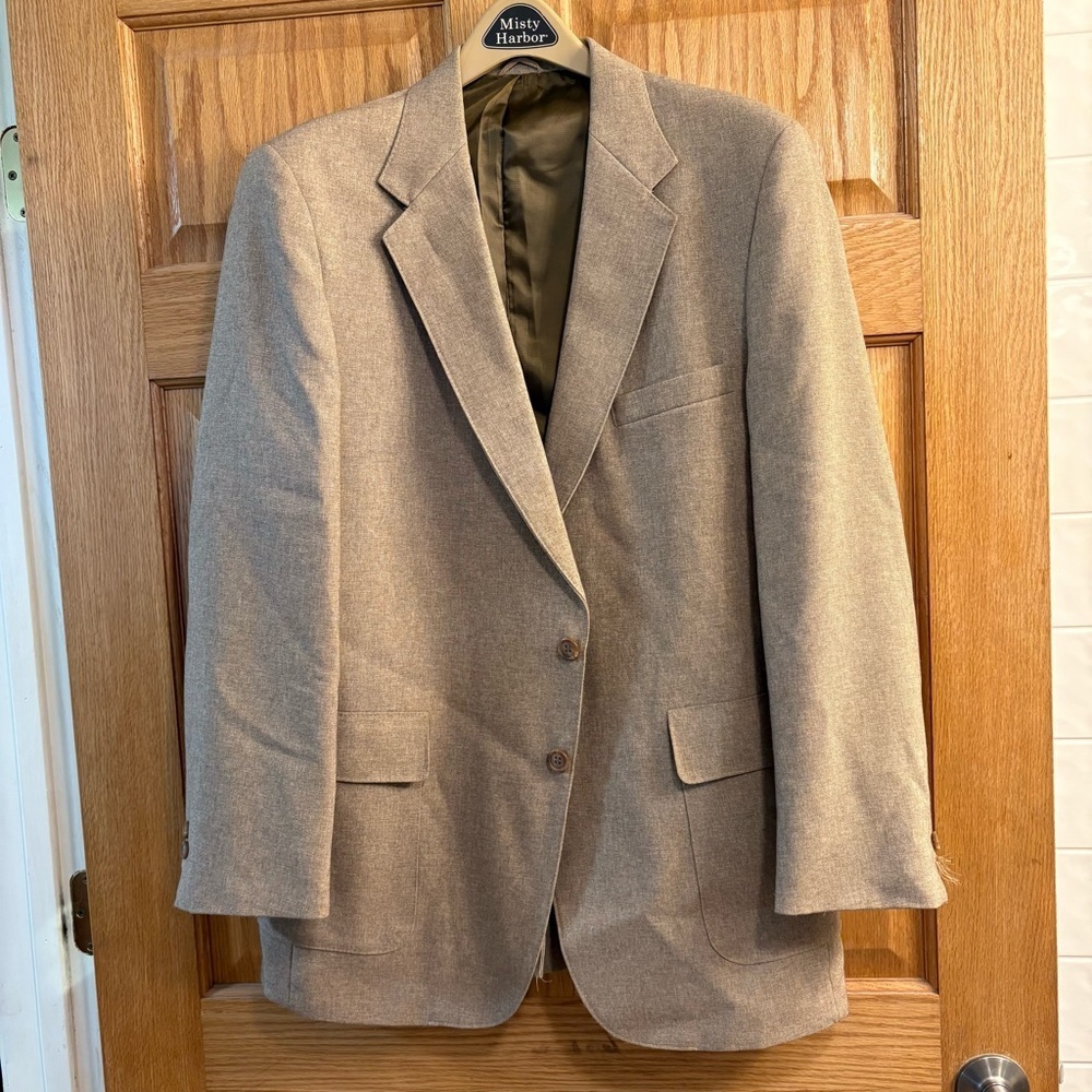 Levi’s Menswear Action Suit Set Jacket Blazer 44L Brown Vintage Mens Sport Coat